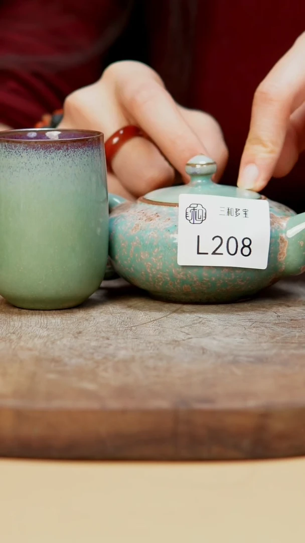 钧瓷作品—郑郑—壶+杯—208
