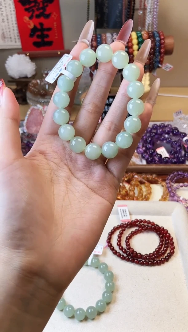 【闪购商品】和田玉手串未镶嵌12mm和田玉