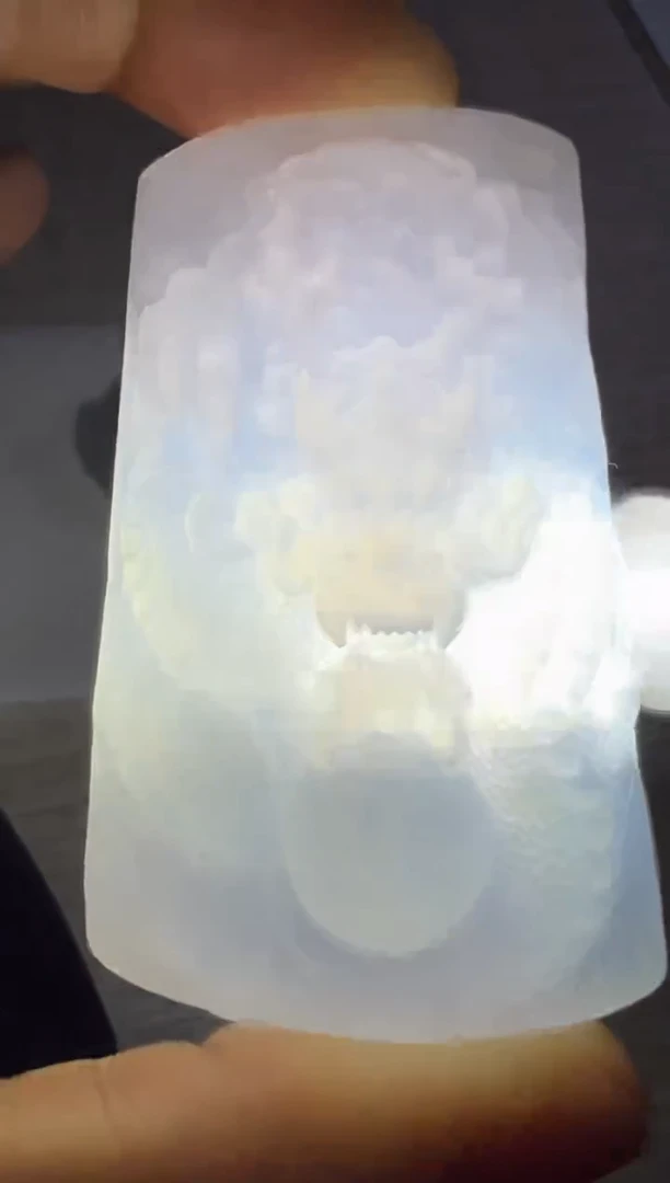 未镶嵌定制翡翠龙牌