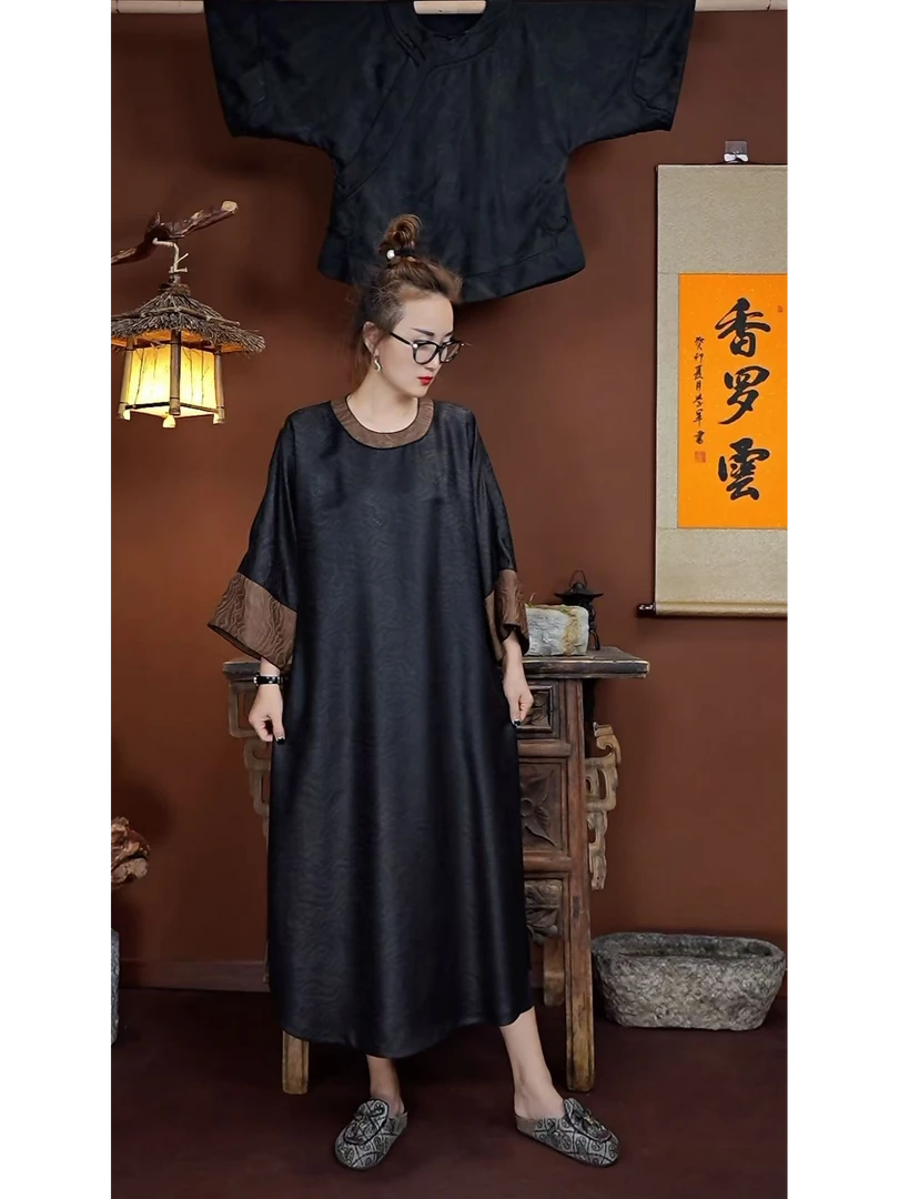 新中式6A级真丝复古 桑蚕丝香罗云253