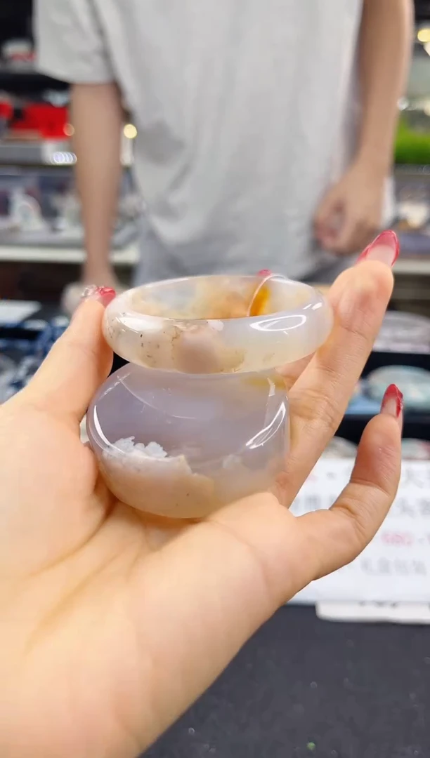 未镶嵌手镯石英质玉52圈口（赠品镯心）3005010