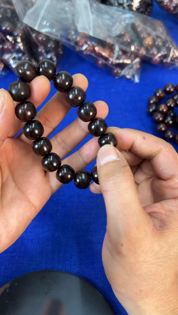 手串/手链黄花梨/降香黄檀1314紫油梨水波纹手串