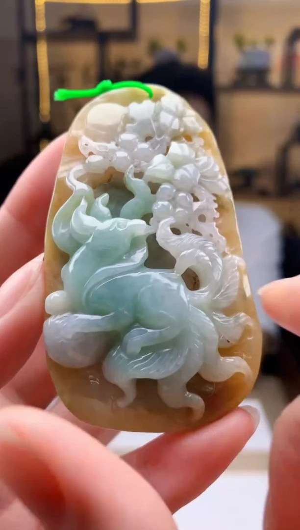 定制翡翠未镶嵌1102ry-毛货挂件35