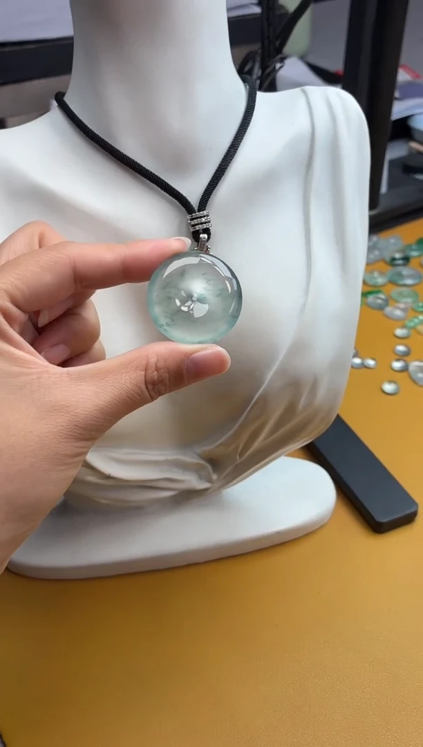 吊坠(不含链)未镶嵌翡翠4 平安扣 31.4 6.9