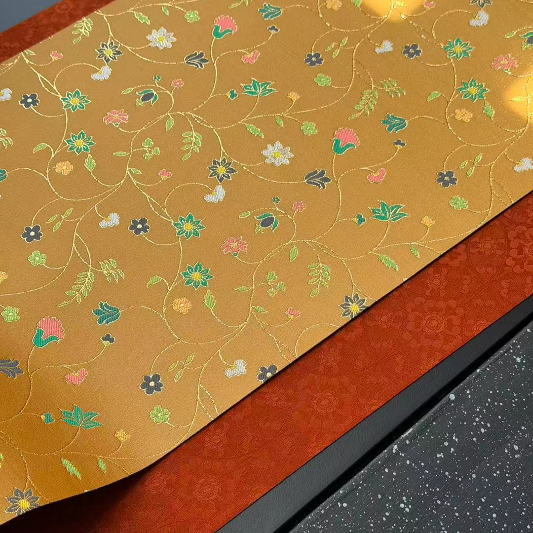 知舍·缠枝闲花纹茶席套组 金秋