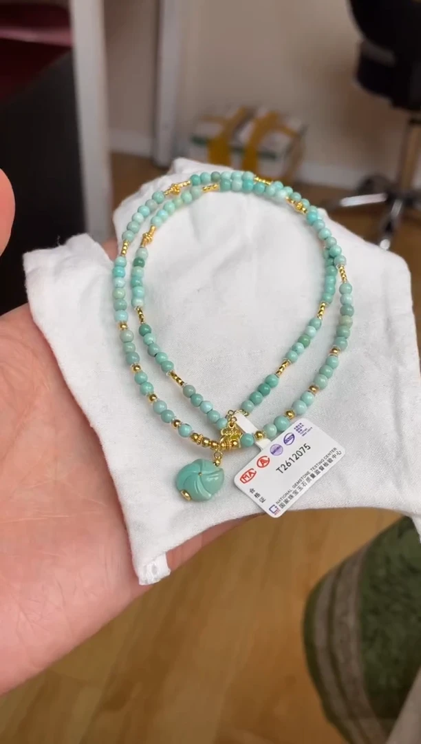 【闪购商品】绿松石项链银S925镶嵌93