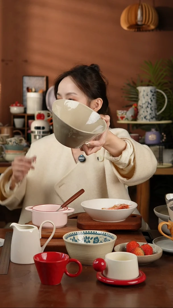 【闪购商品】碗6寸卡其色斗笠面碗 微瑕凑满20发货