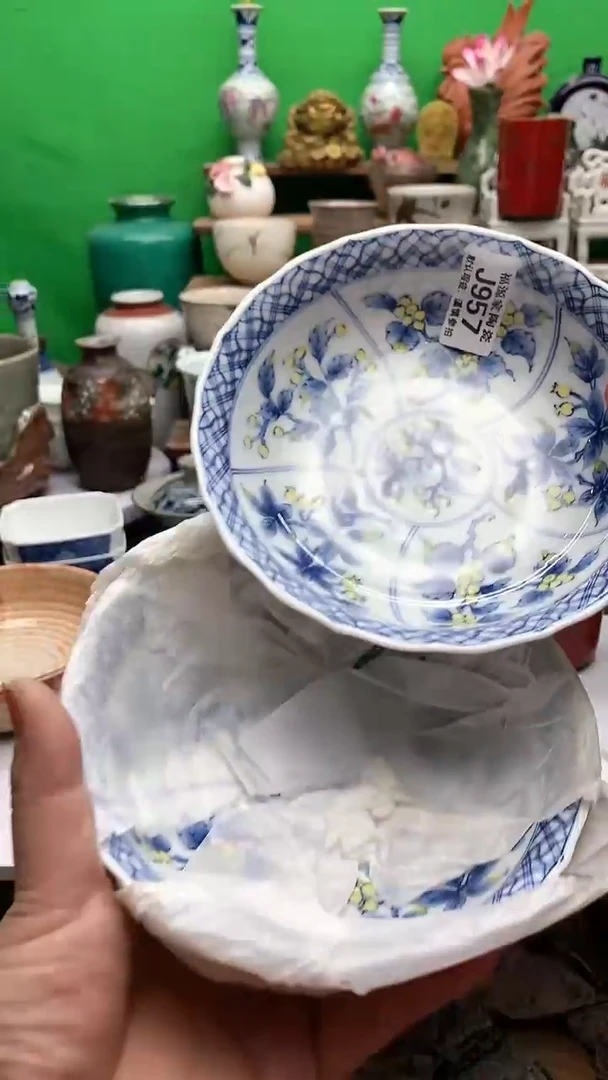 【闪购商品】盖碗海外回流瓷器