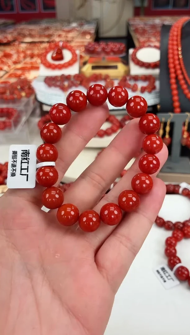 南红玛瑙瓦西手串11+未镶嵌一个/条