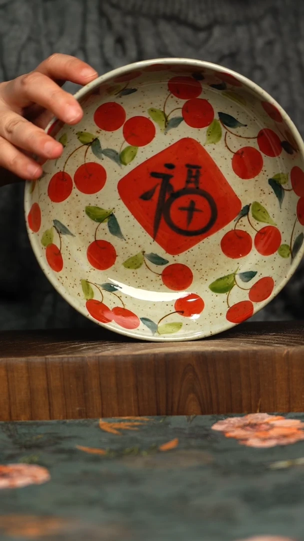 杯釉下彩手工手绘同款陶器