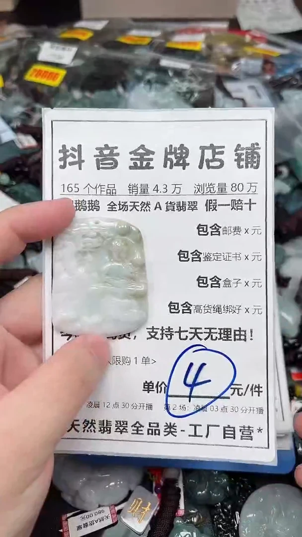 翡翠未镶嵌颈饰全场天然A货翡翠招财玉