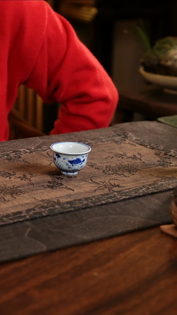 【闪购商品】杯子青源器语鱼藻小压手杯