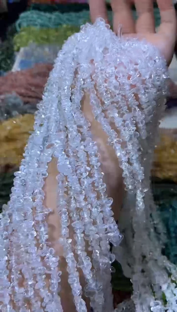 水晶珠宝半成品未镶嵌白水晶