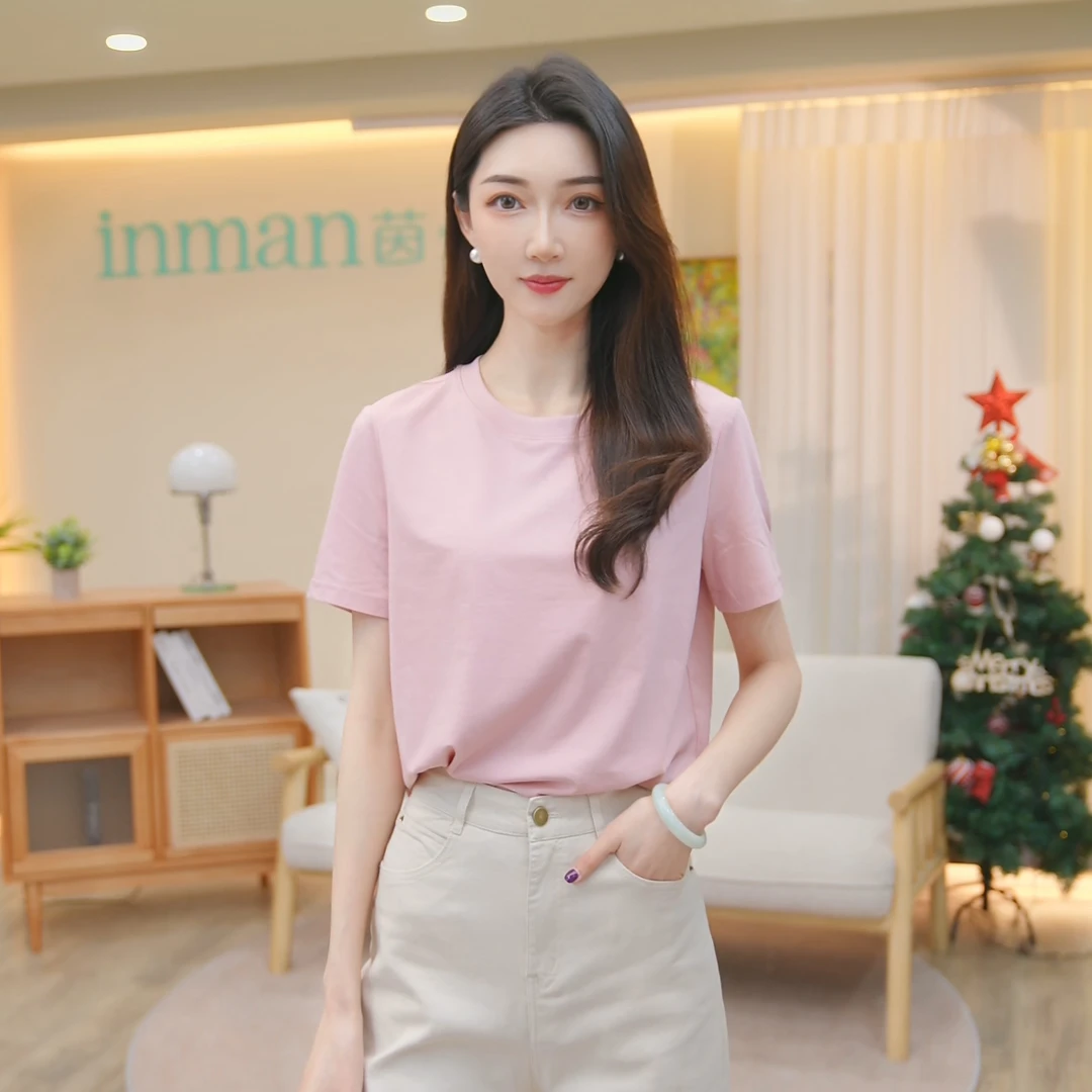 【夏日凉感】茵曼夏季新款两件T恤短袖休闲圆领潮流时尚百搭上衣