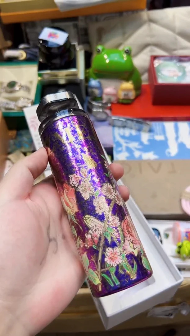 纯钛口红杯·紫色玫瑰庄园·180m..