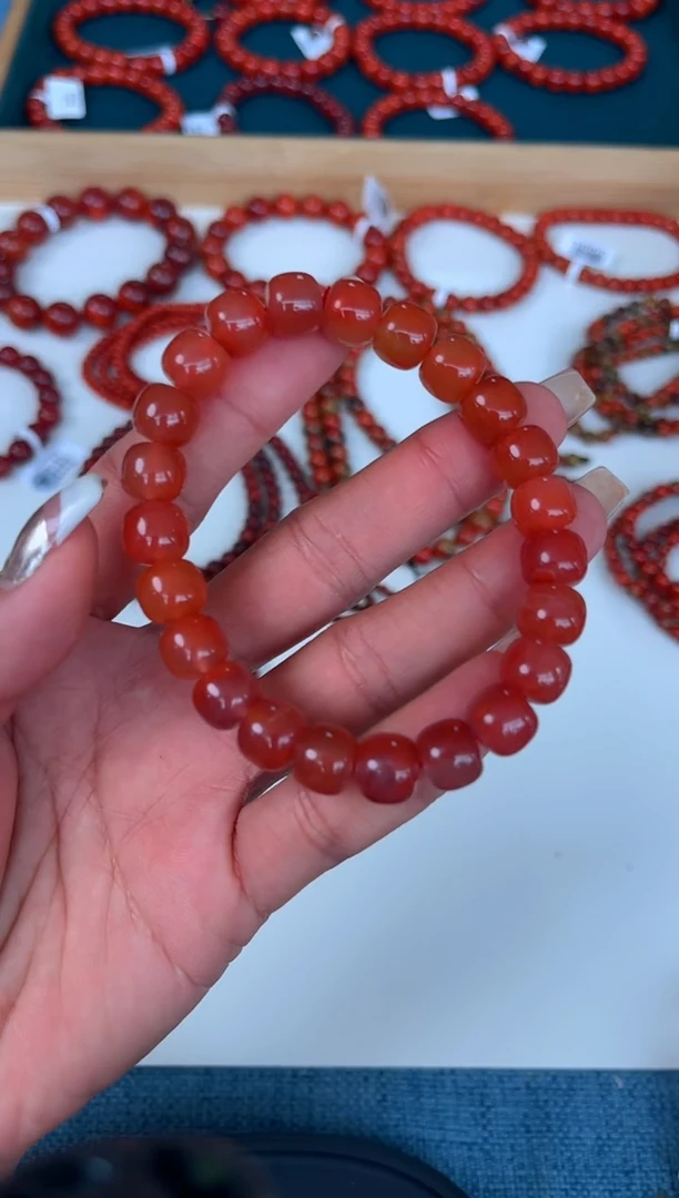手串未镶嵌南红玛瑙A02冰飘老型单圈