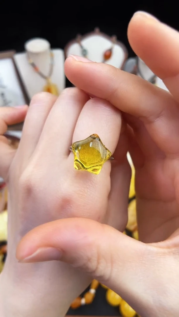 琥珀未镶嵌珠宝奇石柒月
