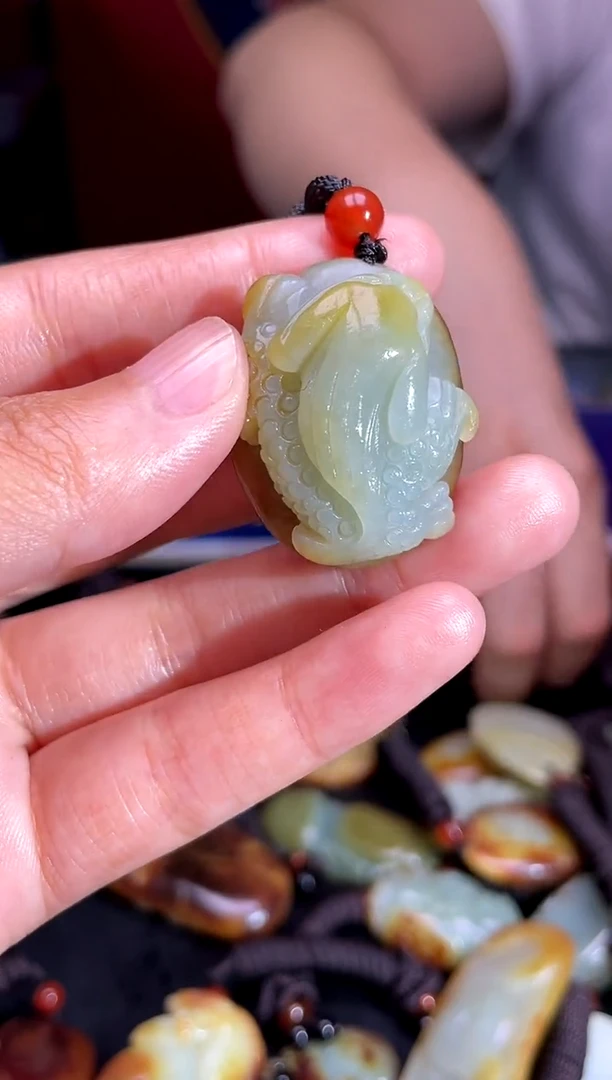 和田玉未镶嵌挂件1