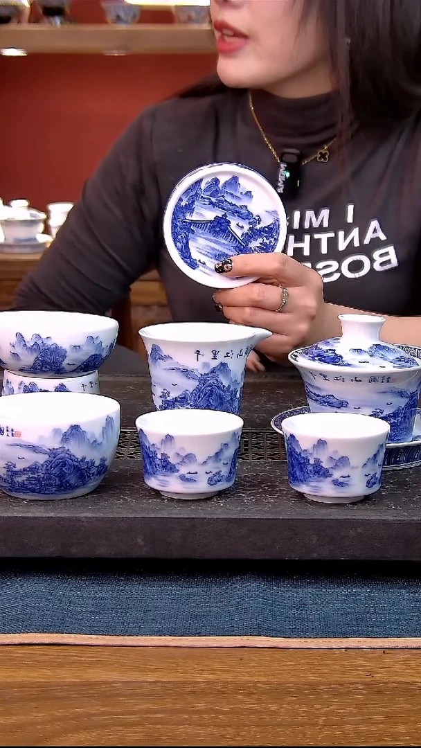 简装家用款7件套 白瓷陶瓷茶具