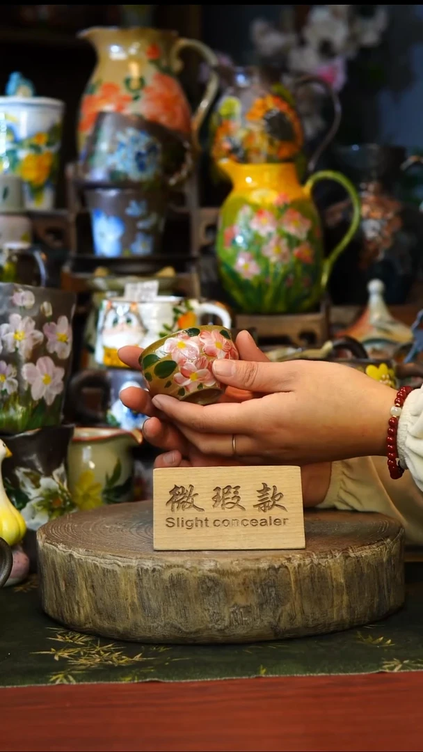 陶瓷64景德镇手工手绘釉下彩