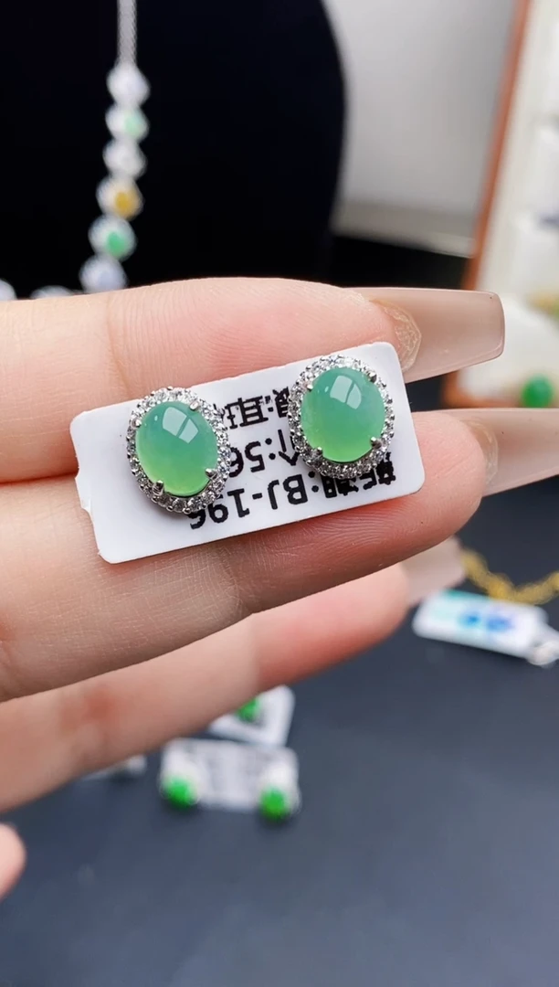 银S925镶嵌戒指翡翠0267