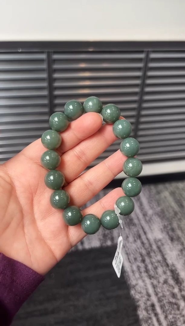 未镶嵌手串和田玉且末蓝手串卡14