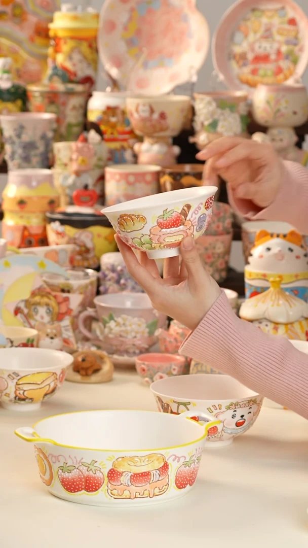 其他陶景德镇釉下彩手绘设计师款陶瓷