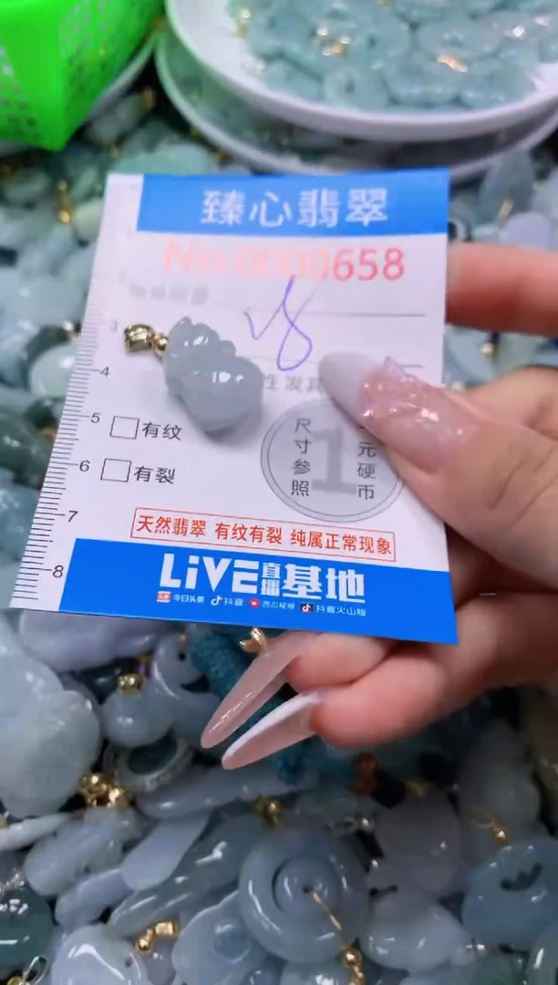 翡翠未镶嵌吊坠(不含链)658