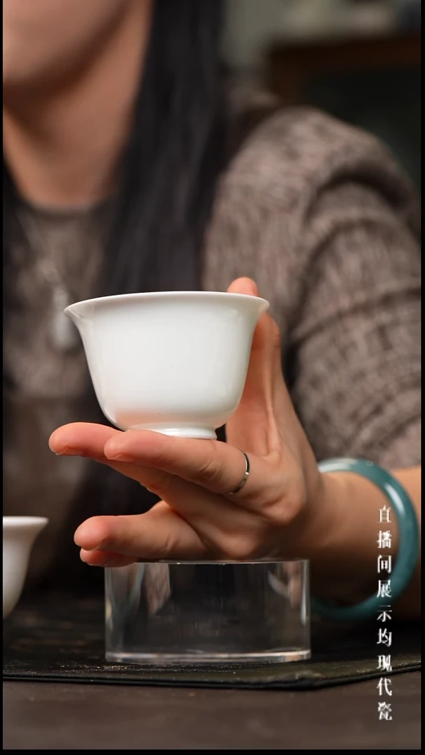 景德镇高白泥铃铛杯