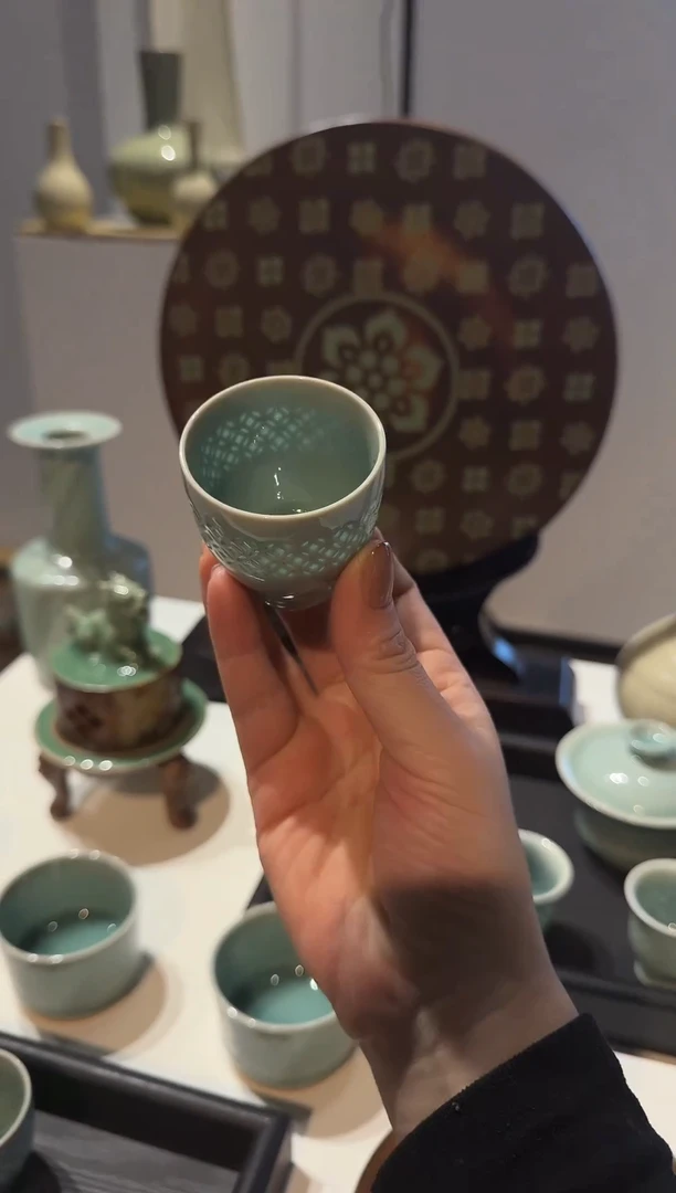 青瓷手工茶器包邮