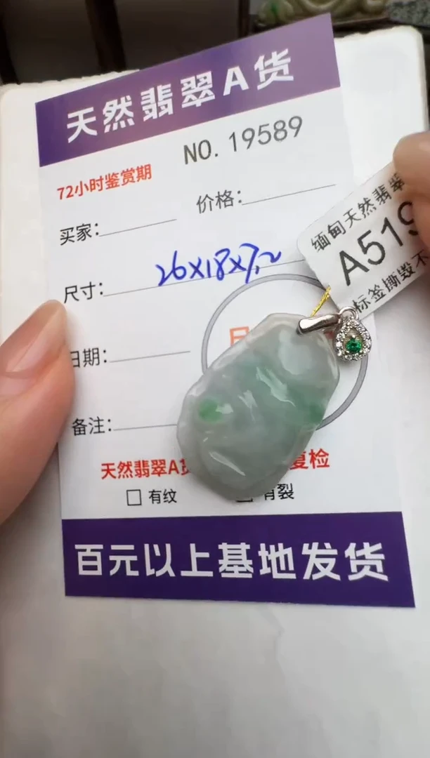 【闪购商品】翡翠颈饰未镶嵌原石19589