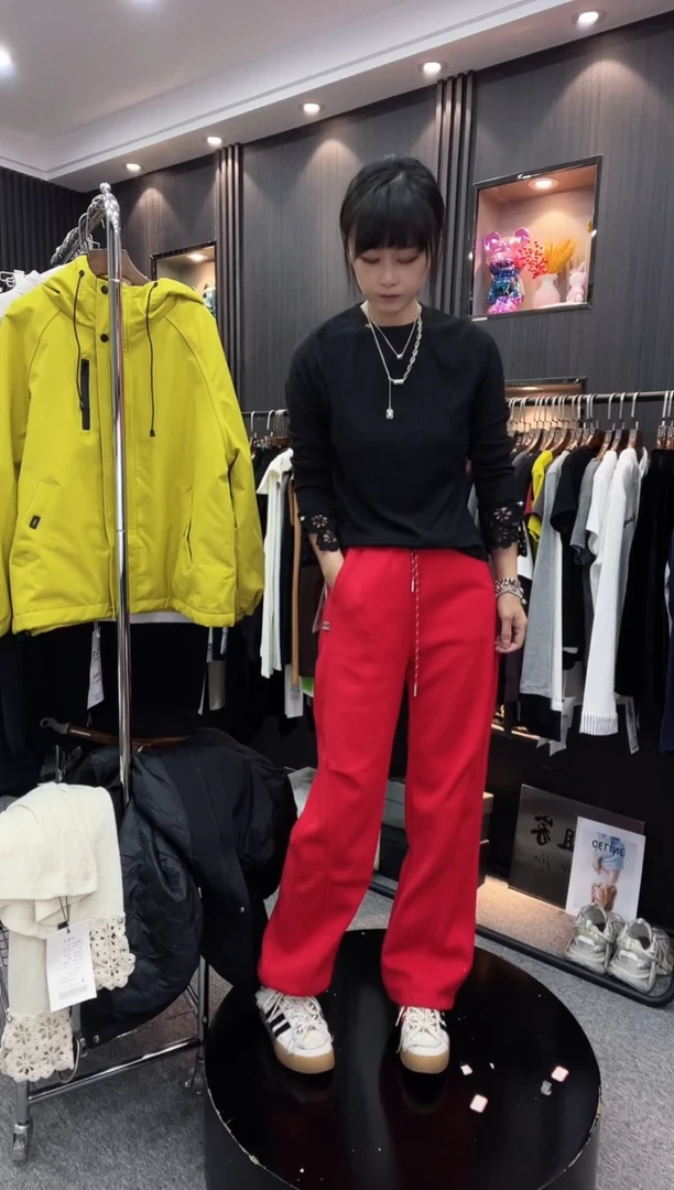 88710红色休闲裤---2XL