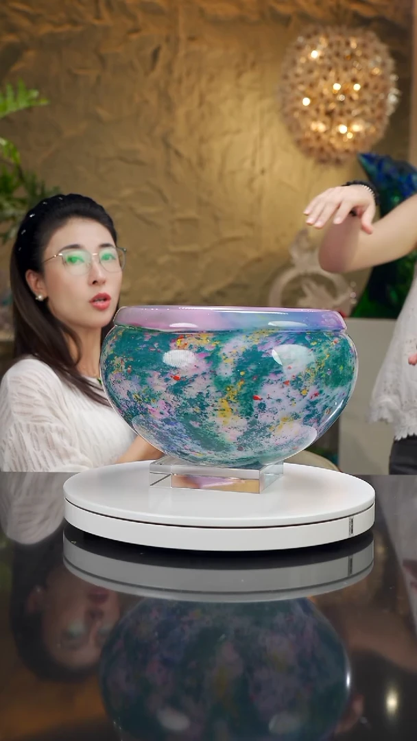 手工艺品琉璃思**我莫奈设计款果碗