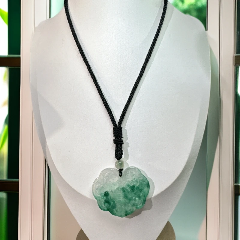 【飘蓝花如意锁47M】时尚百搭男女同款项链