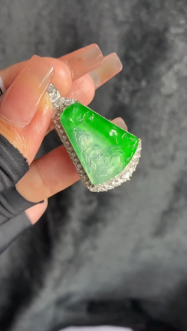 银S925镶嵌定制翡翠77定制翡翠-多样性发货（发其一）