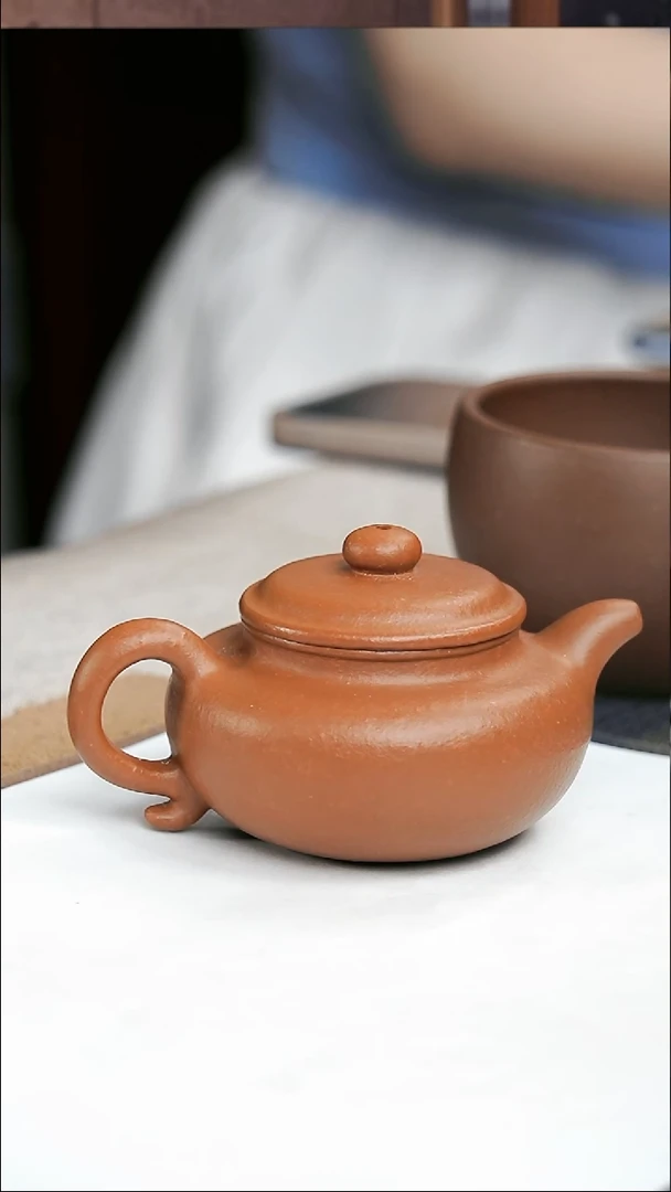 茶壶紫砂每**日大红袍仿古微瑕