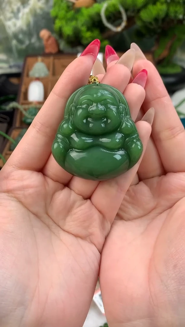 颈饰未镶嵌和田玉兔**材吊坠