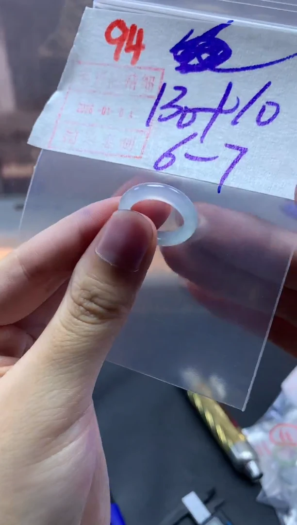 未镶嵌定制翡翠戒圈6-7#140毛货需精细抛光