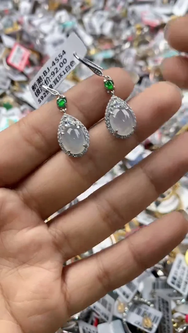 银S925镶嵌戒指翡翠888    6