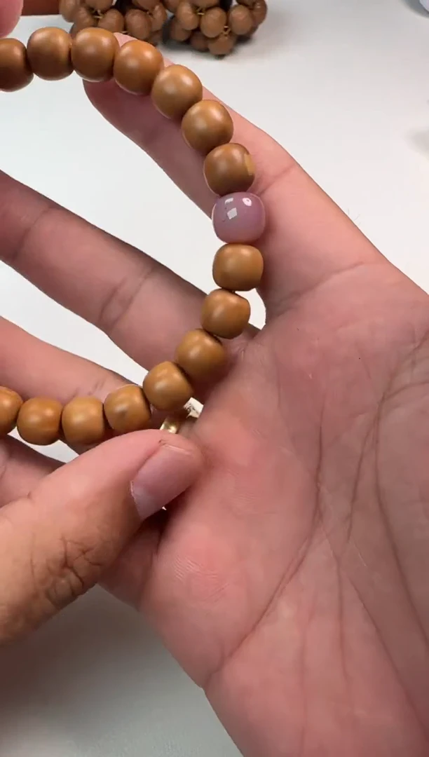 非洲檀香无事牌猴头手串