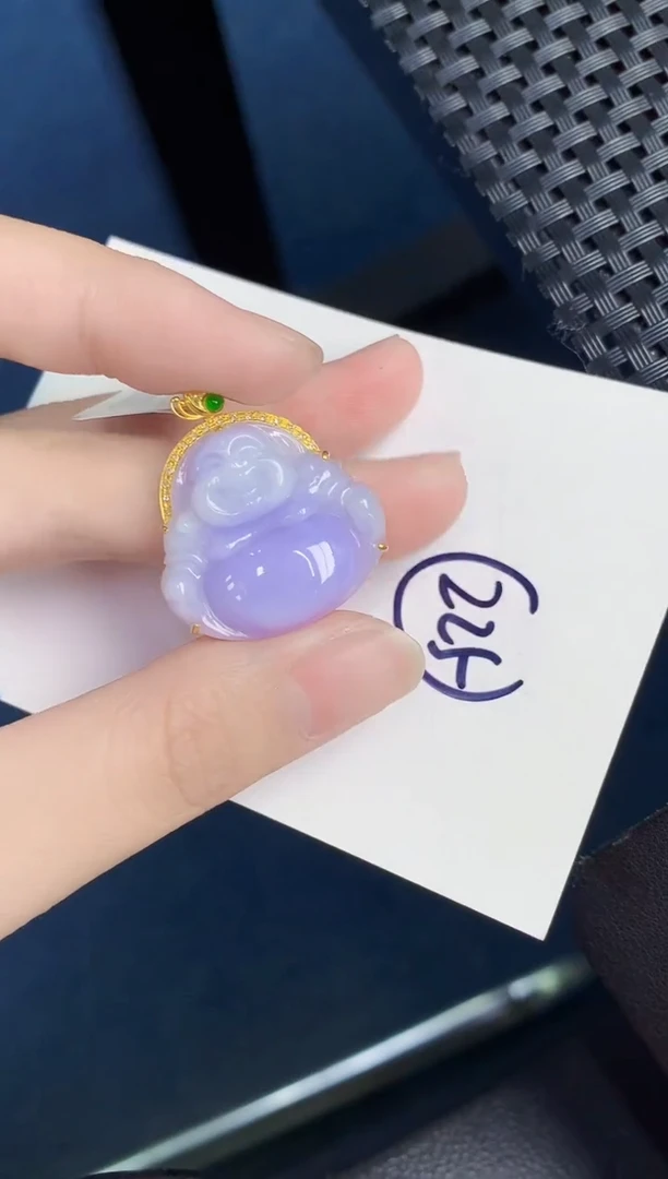 【闪购商品】翡翠颈饰18K金镶嵌000000000