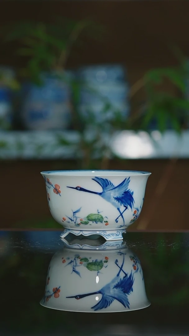 【闪购商品】手绘陶瓷内口8.3高5.8深