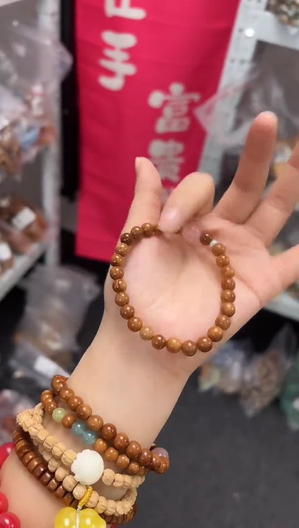 手串库克【映朱7mm】精品A级库克圆珠单圈@@CP161-1556