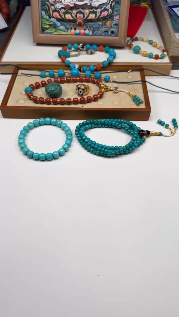 未镶嵌绿松石手串手串阵**～配饰配饰