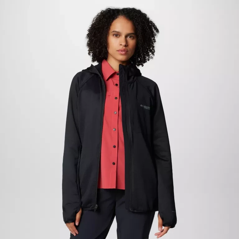 Columbia哥伦比亚美版女士Triple Canyon Grid钛金连帽全拉链外套