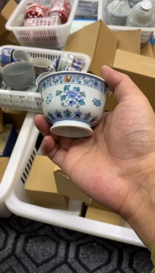 陶瓷景德陶瓷茶具容量约80