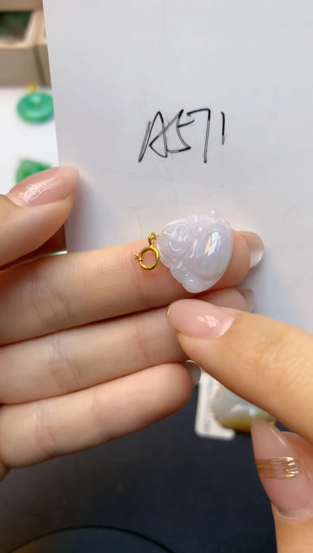 颈饰未镶嵌翡翠天然A货缅甸翡翠百元以上9元证书费自理