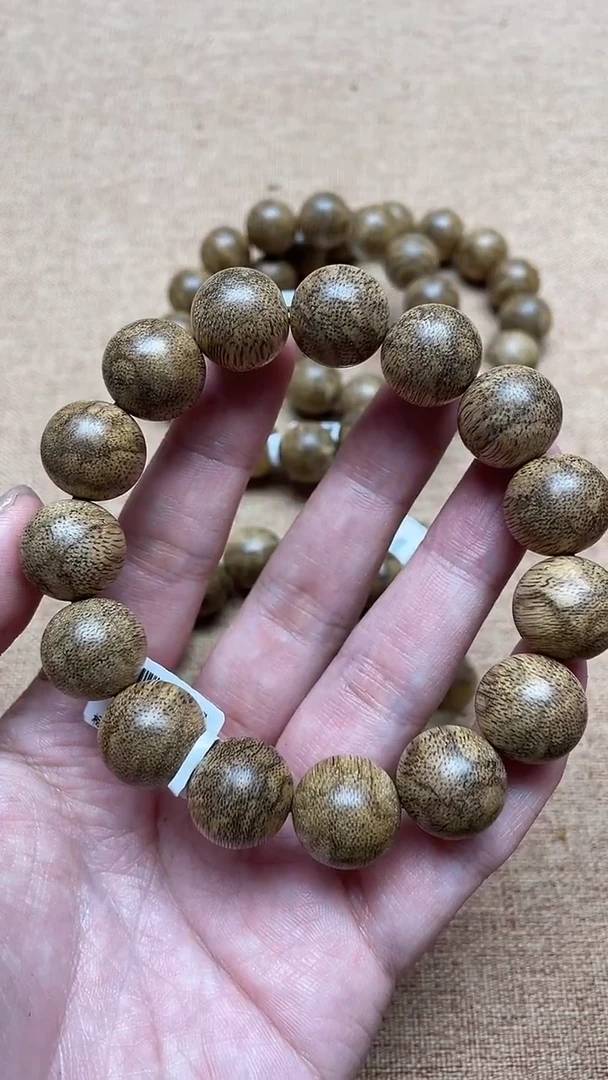 沉香手串菩萨棋虎斑1.5圆珠单圈多样性发其一