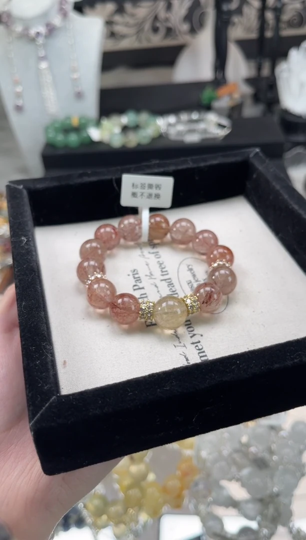 【闪购商品】烟晶手链银S925镶嵌天然水晶 多样性发货