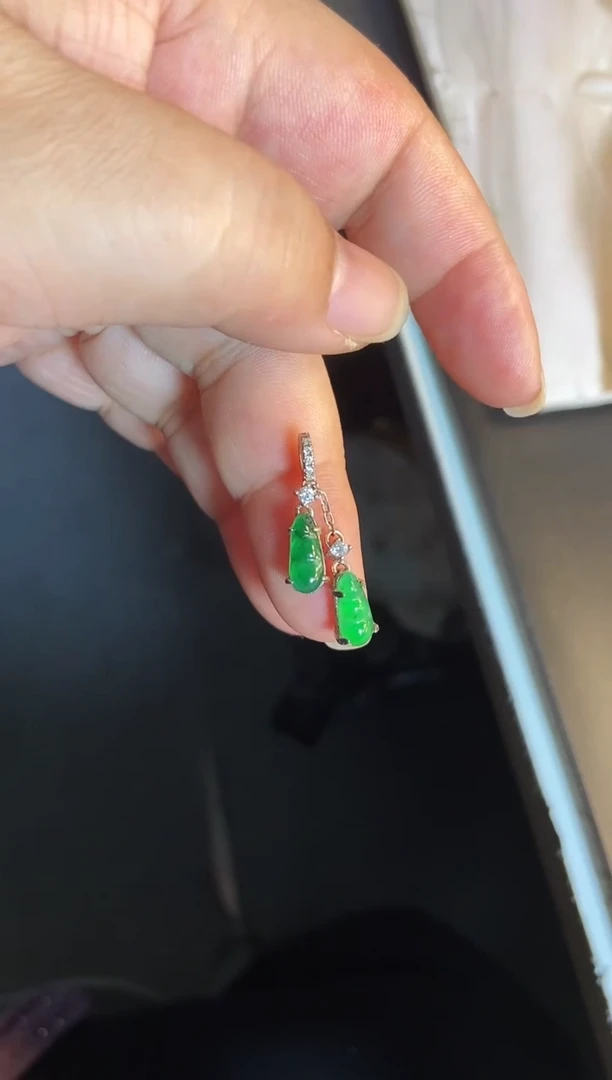 吊坠(不含链)银S925镶嵌翡翠1